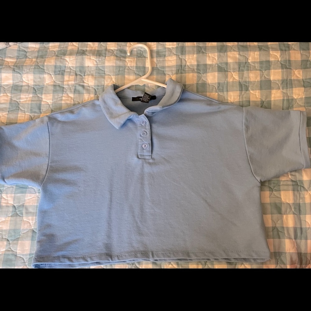 Button up crop top
